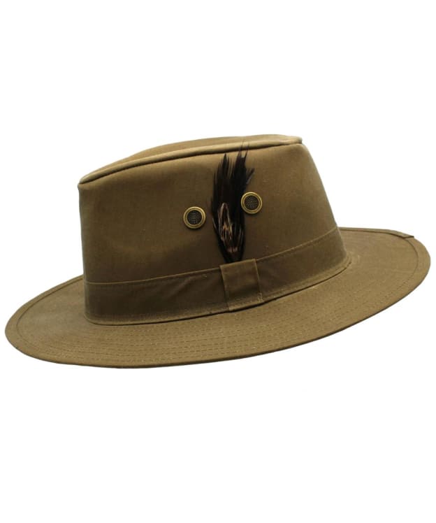 Heather Rambler Wax Cotton Trilby Hat - Sand