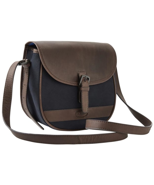 Women's Dubarry Clara Large Leather Saddle Bag - Navy / Brown