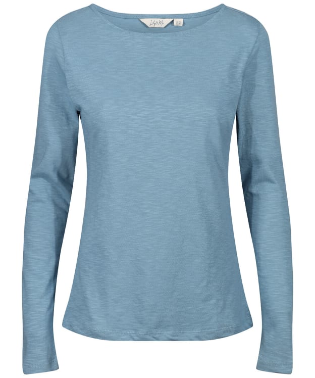 Women’s Lily & Me Monica Long Sleeve Cotton Top - Sea Mist