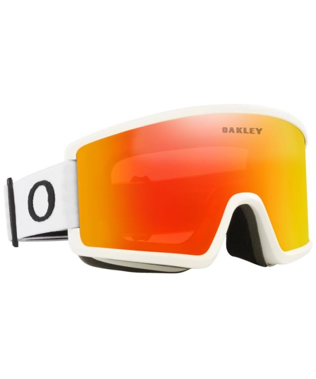 Oakley Target Line M Snow Goggles - Fire Iridium Lenses - Matte White