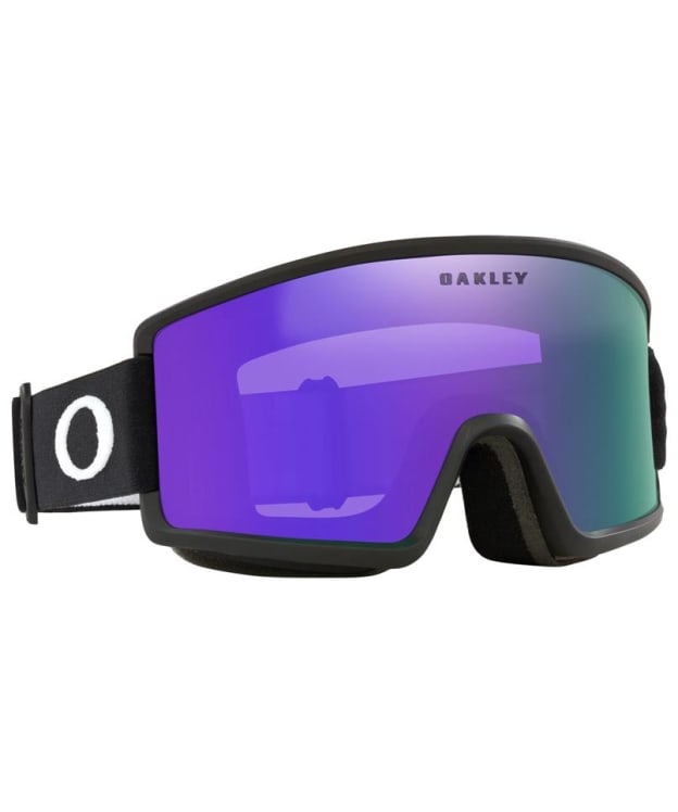 Oakley Target Line M Snow Goggles - Violet Iridium Lenses - Matte Black