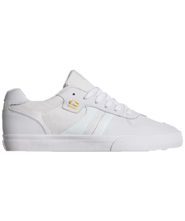 Men's Globe Encore-2 Vulcanised Skate Shoes - White / Gold Dip