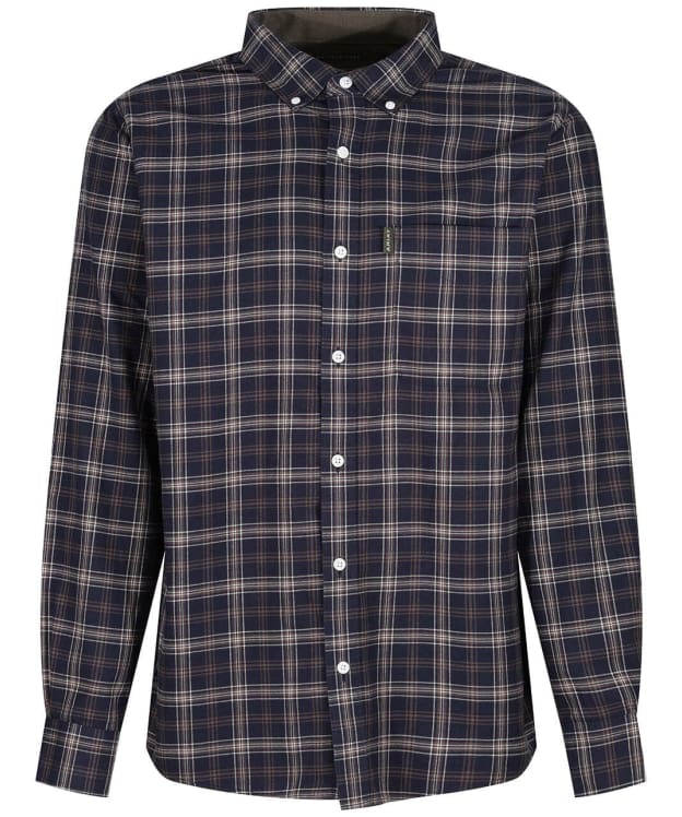 Men's Ariat Clement Button Down Flannel Shirt - Navy Plaid