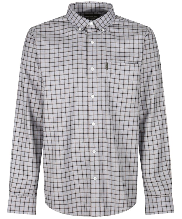 Men's Ariat Clement Button Down Flannel Shirt - Grey Check
