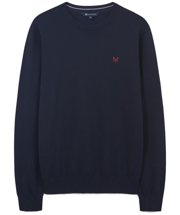 Men’s Crew Clothing Organic Cotton Crew Neck Jumper - Dark Navy