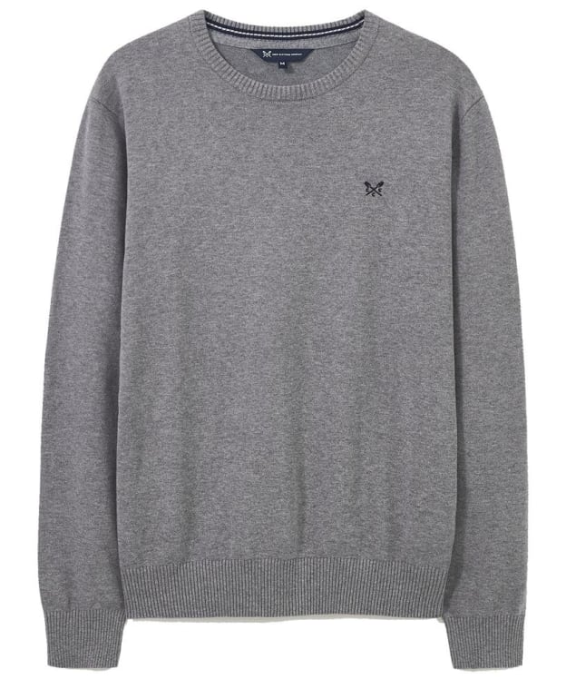 Men’s Crew Clothing Organic Cotton Crew Neck Jumper - Grey Marl