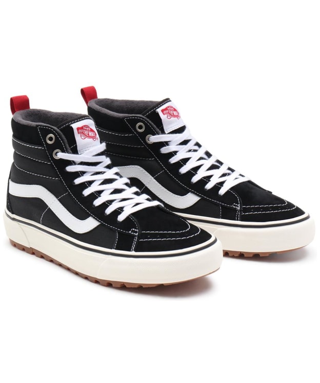 Men’s Vans Sk8-Hi MTE-1 Leather Shoes - Black / True White