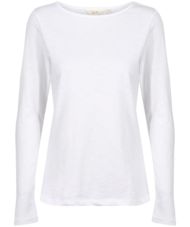 Women’s Lily & Me Monica Long Sleeve Cotton Top - White