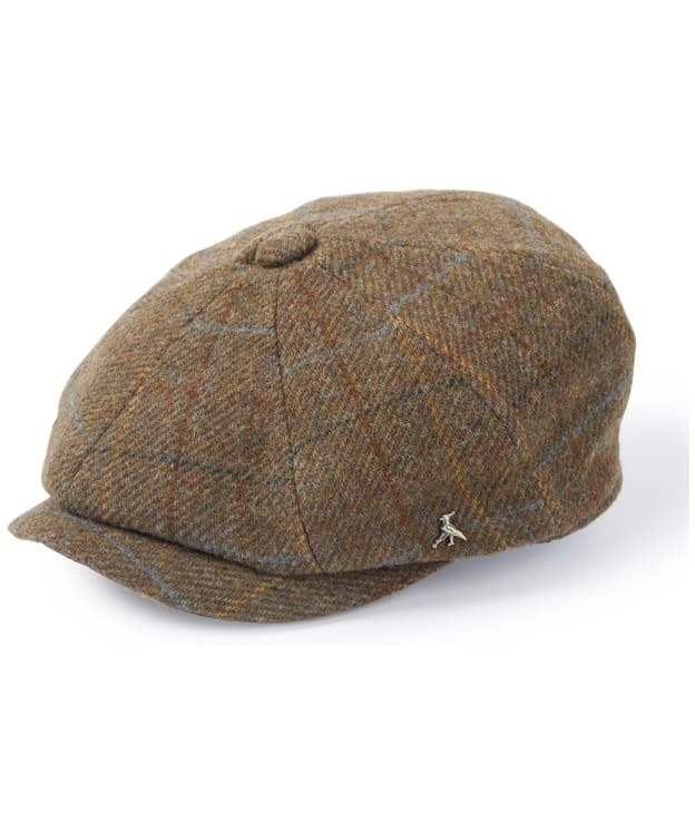 Hicks & Brown Felsham Tweed Baker Boy Cap - Brown