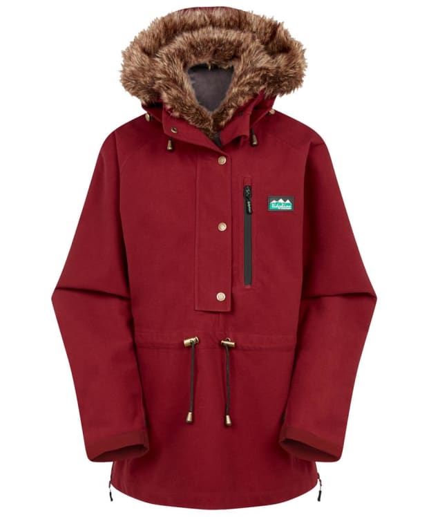 Women's Ridgeline Monsoon II Arctic Waterproof, Breathable, Windproof Smock - Rhubarb