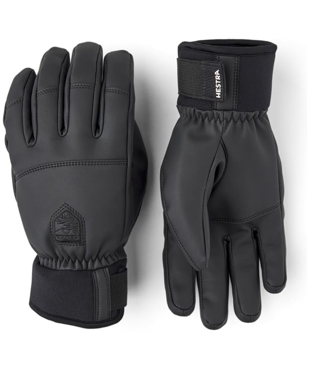 Men's Hestra Orbit 5 Finger Ski Gloves - Black