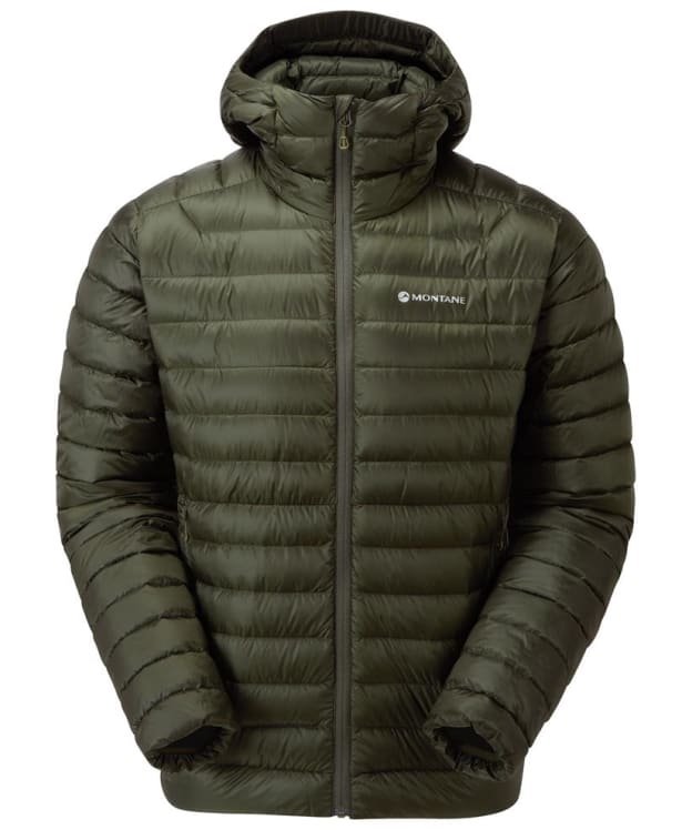 Men's Montane Anti-Freeze Packable Hooded Down Jacket - Oak Green