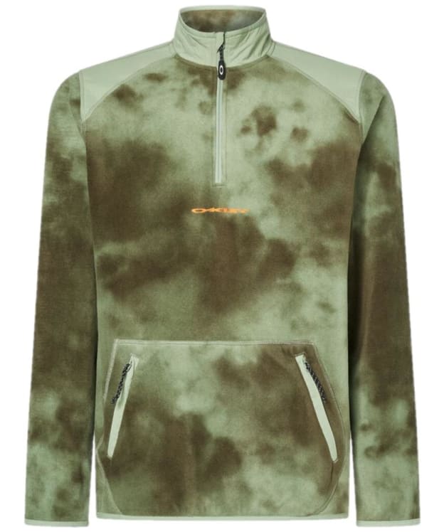 Men's Oakley TC Rykkin RC 1/4 Zip Fleece - Green Clouds Print