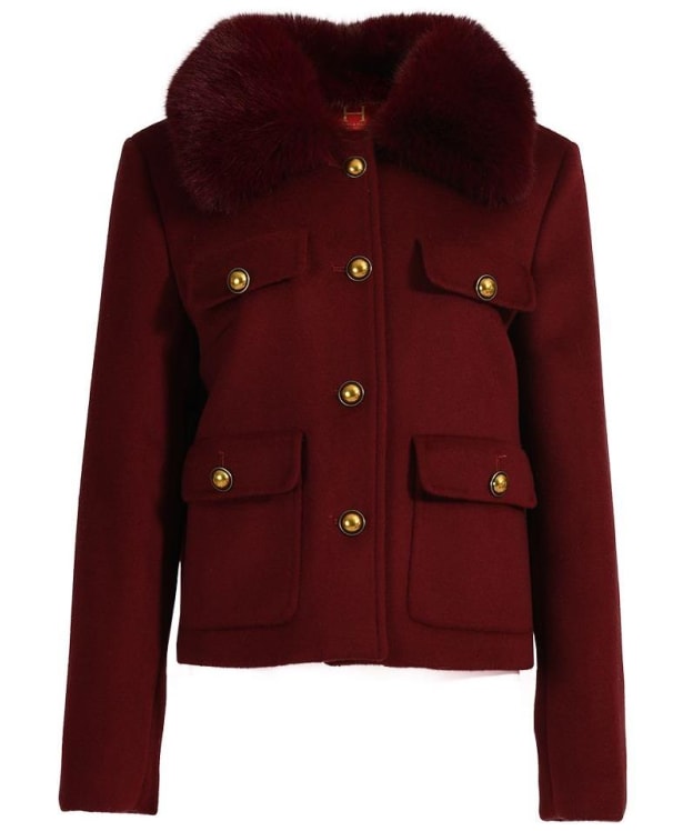Women’s Hunt & Hall Windsor Wool Blend Jacket - Claret
