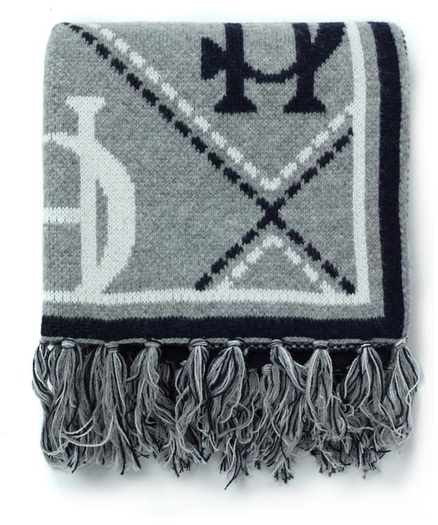 Women's Holland Cooper Monogram Check Scarf - Grey Marl
