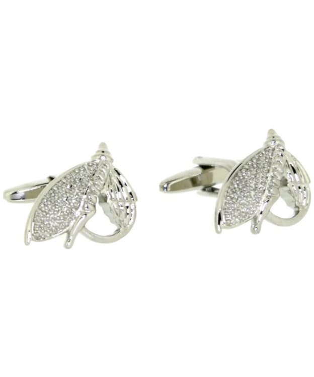 Men's Soprano Fishing Flies Cufflinks - Silver