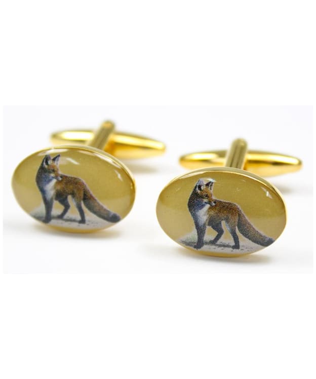 Men's Soprano Fox Country Cufflinks - Gold