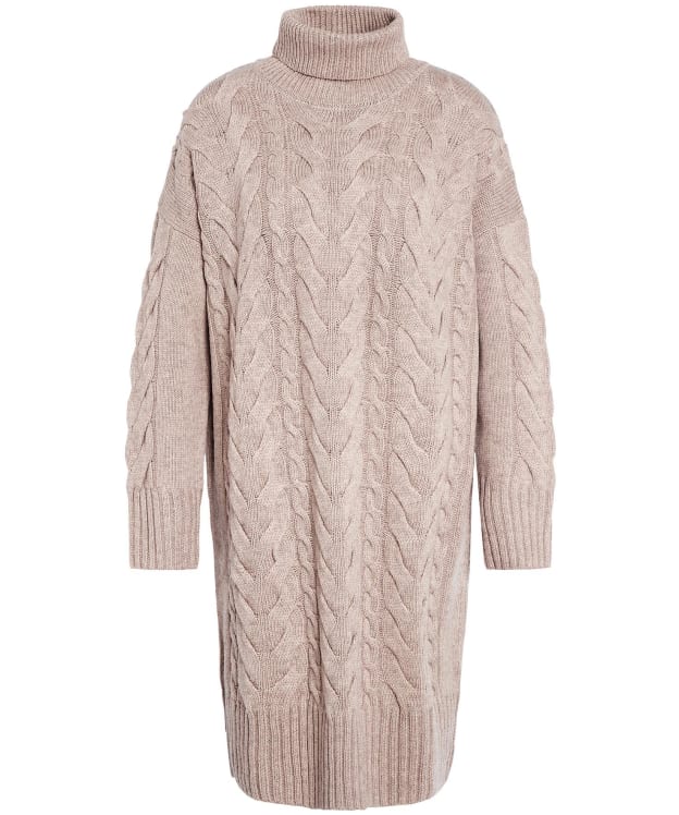 Women's Barbour Woodlane Knitted Jumper Dress - Nougat