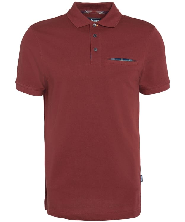 Men's Barbour Barwick Polo Shirt - Fired Brick