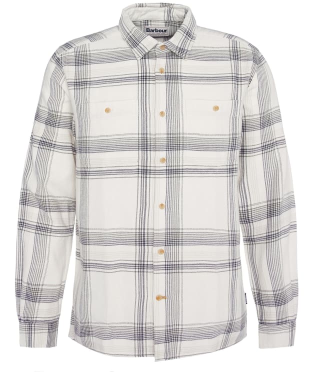 Men's Barbour Dartmouth Long Sleeve Cotton Shirt - Ecru