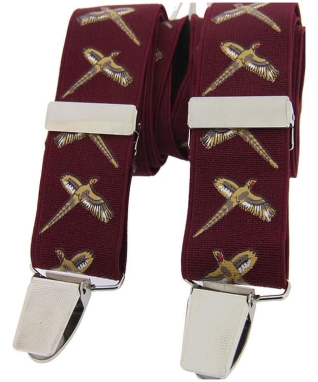 Men's Soprano Flying Pheasant Braces - Burgundy