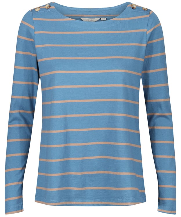 Women’s Lily and Me Riverside Long Sleeve Cotton Top - Soft Blue