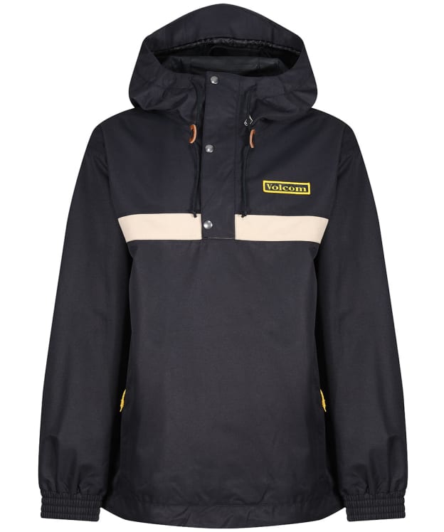 Men's Volcom Longo Snow Pullover Snow Jacket - Black