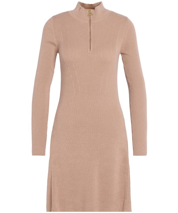 Women's Barbour International Solar Knitted Dress - Camel