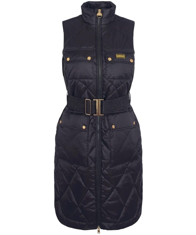 Women's Barbour International Orbit Long Length Gilet - Black