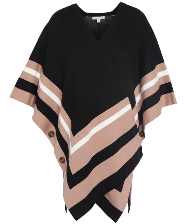 Women's Barbour Donna Knitted Cape - Black