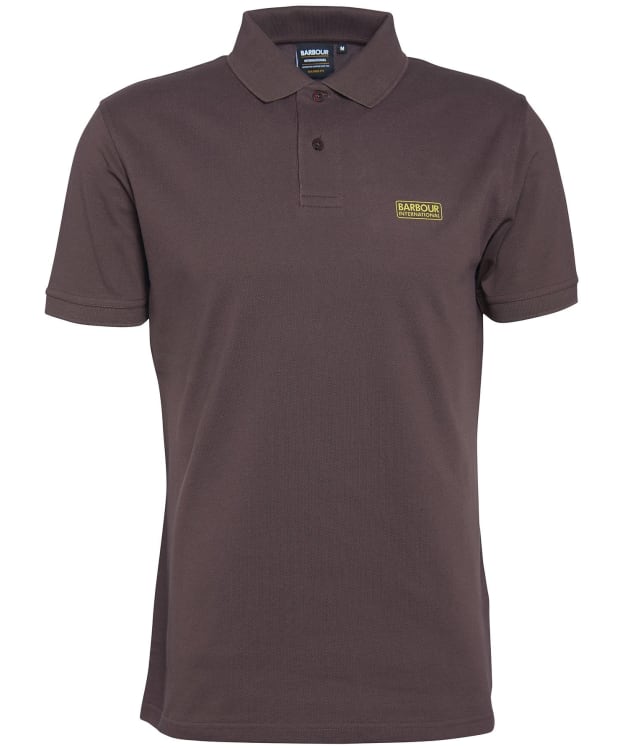 Men's Barbour International Essential Polo - Bitter Chocolate