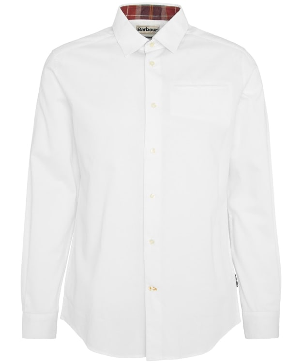 Men's Barbour Lyle Tailored Long Sleeve Shirt - White
