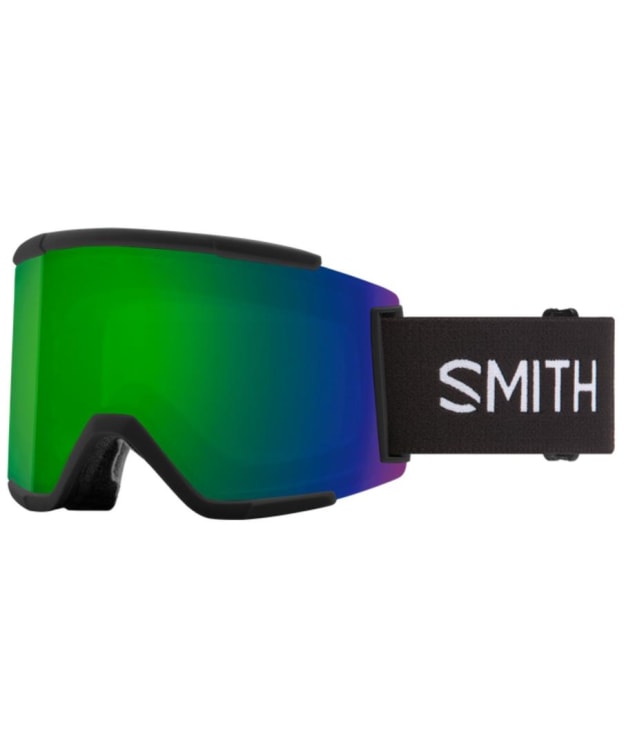Smith Squad XL Snow Goggles - Chromapop Sun Green Mirror & Storm Rose Flash Lenses - Black / Sun Green