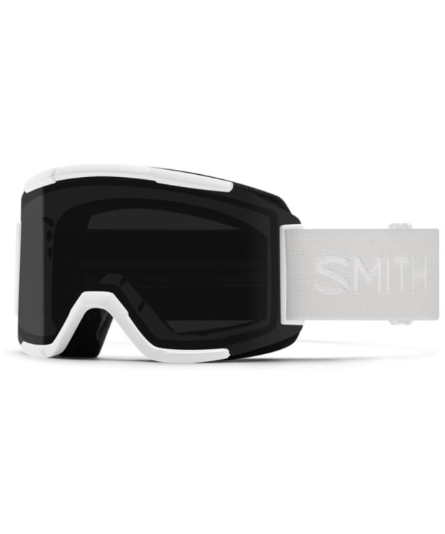 Smith Squad M Snow Goggles - Chromapop Sun Black Lens & Yellow Lens - White Vapor