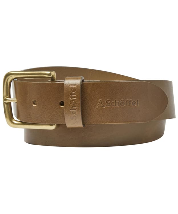 Men's Schöffel Castleton Leather Belt - Chestnut