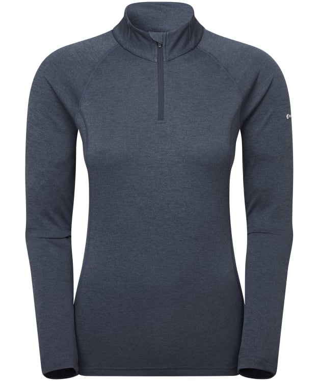 Women's Montane Dart Long Sleeve Zip Neck Top - Eclipse Blue