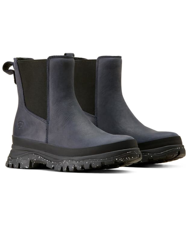 Women’s Ariat Moresby Twin Gore Waterproof Leather Boots - Navy