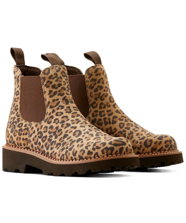 Women’s Ariat Fatbaby Twin Gore Boots - Cheetah / Chocolate