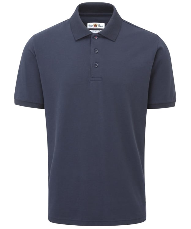 Men's Alan Paine Lakeshore Short Sleeve Pique Polo - Navy