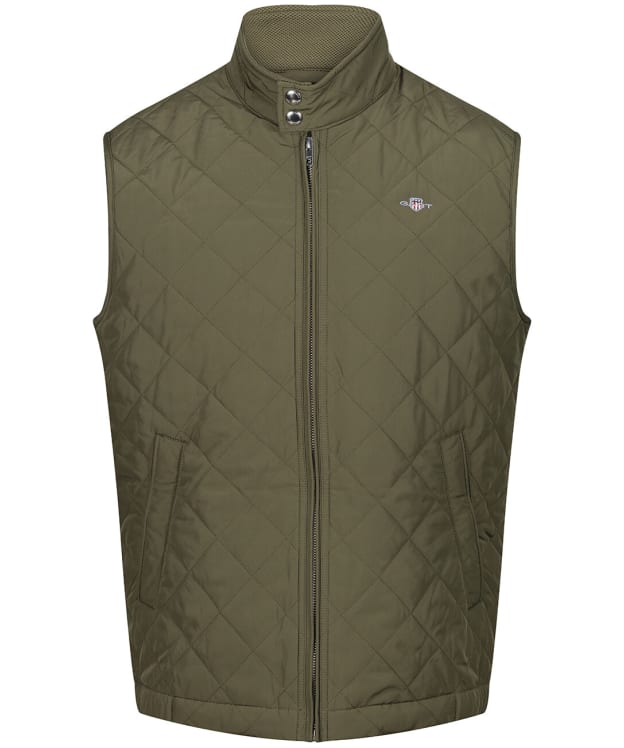 Men’s GANT Quilted Windcheater Vest - Juniper Green
