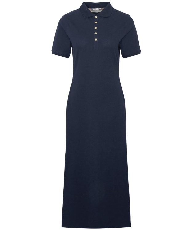 Women's Barbour Celeste Fit And Flare Cotton Blend Midi Dress - Navy