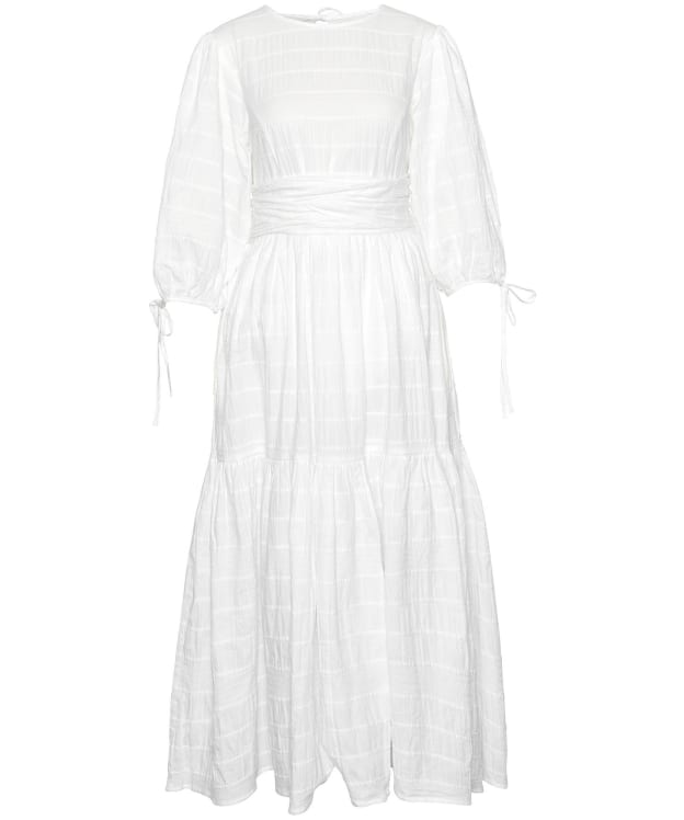 Women's Barbour Kelburn Cotton Midi Dress - White