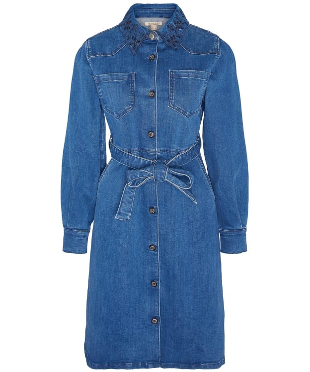 Women's Barbour Longfield Denim Dress - Authentic Wash