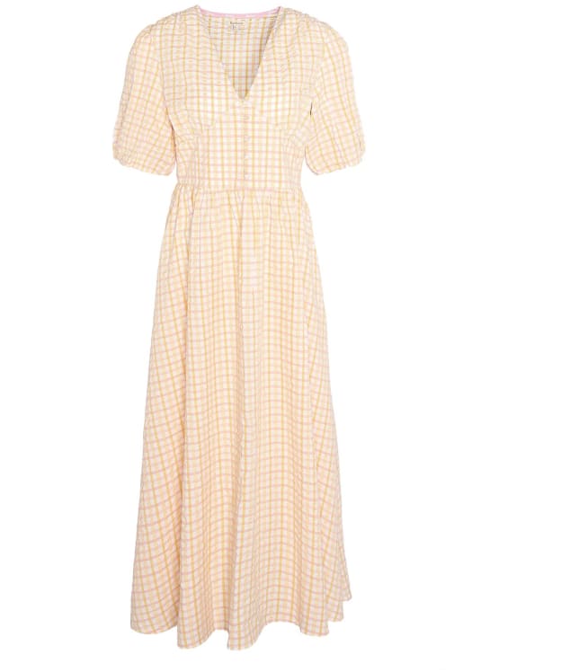 Women's Barbour Belmont Seersucker Maxi Dress - Mallow Pink Check