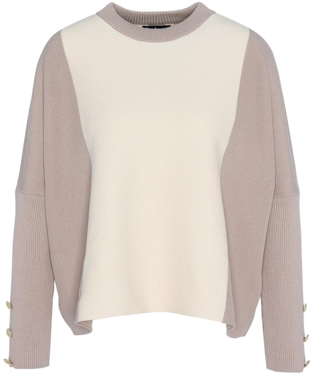 Women's Barbour International Hamilton Knitted Jumper - White