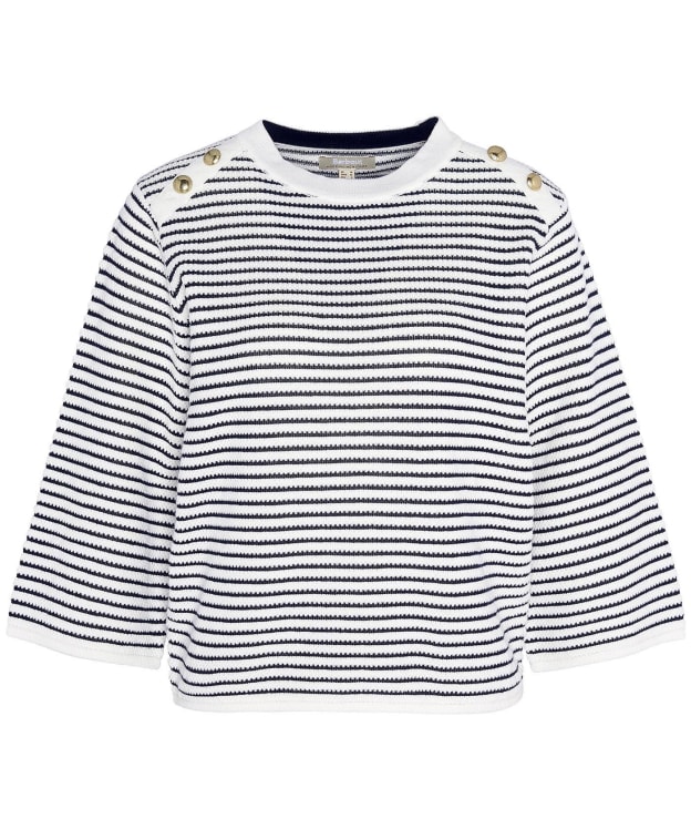 Women's Barbour Macy Knitted Jumper - Antique White Stripe