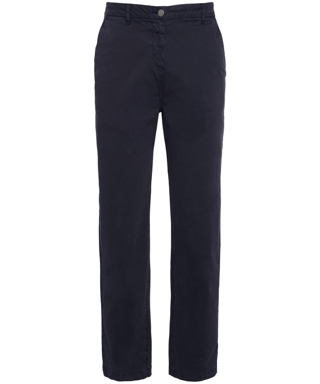 Women's Barbour Cropped Chino Trousers - Navy