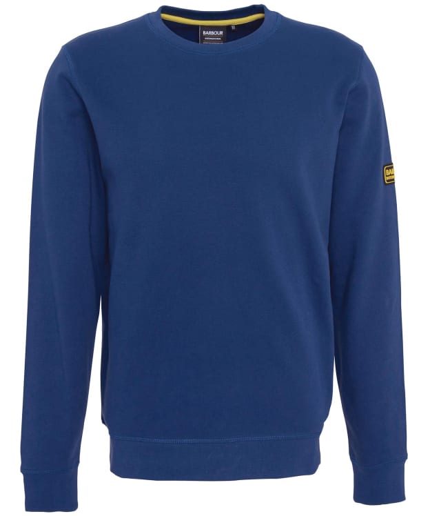 Men's Barbour International Racer Badge Sweat - Washed Cobalt
