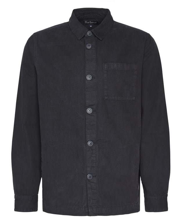 Men's Barbour Washed Overshirt - Navy