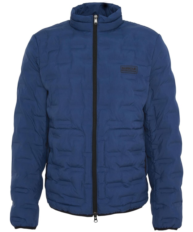Men's Barbour International Edge Quilted Jacket - Washed Cobalt